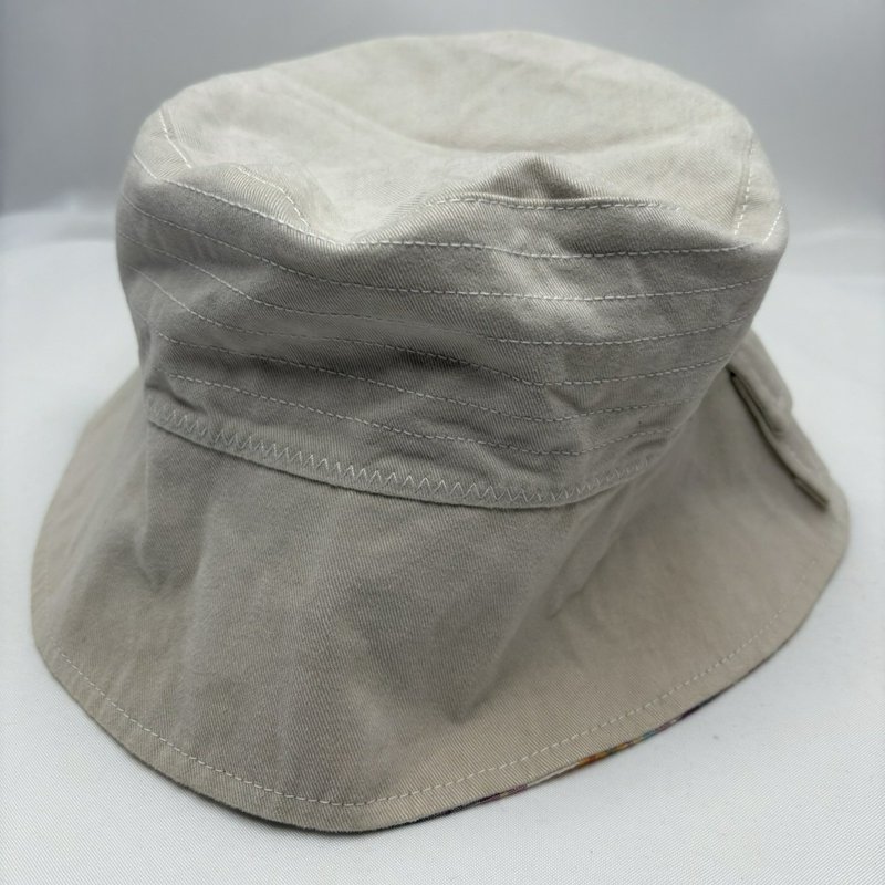 Tommy Hilfiger Bucket Hat Khaki Plaid Cotton Women's L/XL w/ Pocket