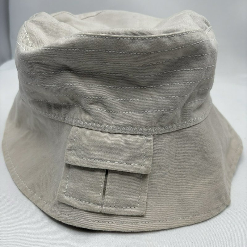 Tommy Hilfiger Bucket Hat Khaki Plaid Cotton Women's L/XL w/ Pocket