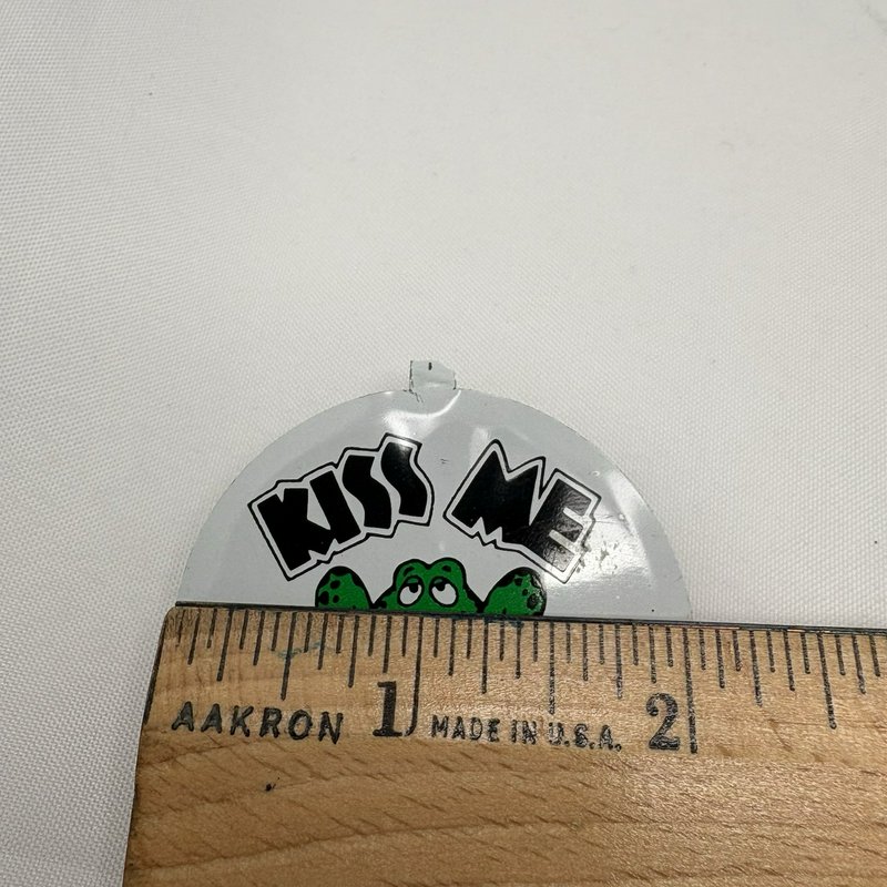 Vintage "Kiss Me I Don’t Smoke" American Cancer Society Frog Pin