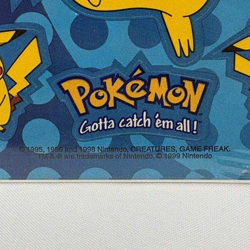 Vintage Pokémon Pikachu Sticker World Sealed Lot 2 Packs 1999 Nintendo