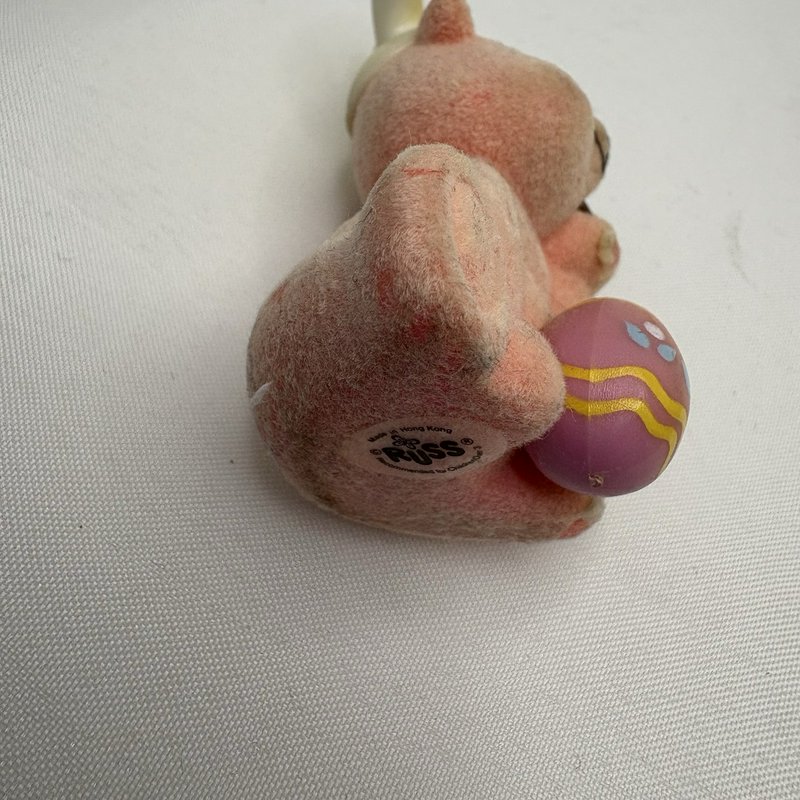 Vintage Russ Flocked Bear Lot Easter Valentine Leprechaun Chick Figures
