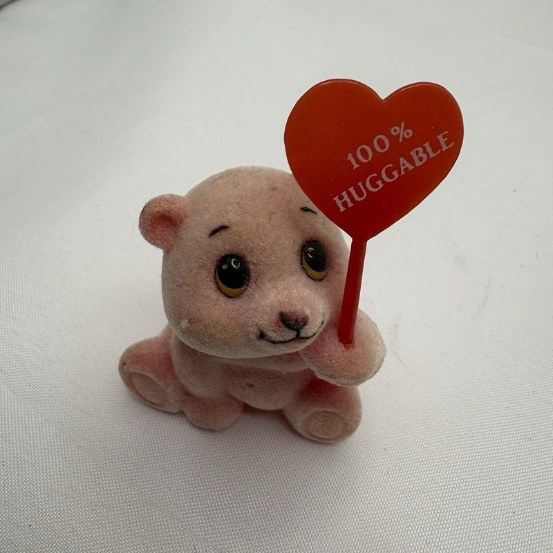 Vintage Russ Flocked Bear Lot Easter Valentine Leprechaun Chick Figures
