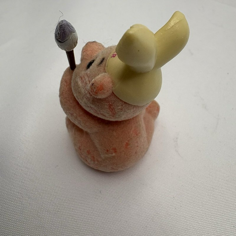 Vintage Russ Flocked Bear Lot Easter Valentine Leprechaun Chick Figures