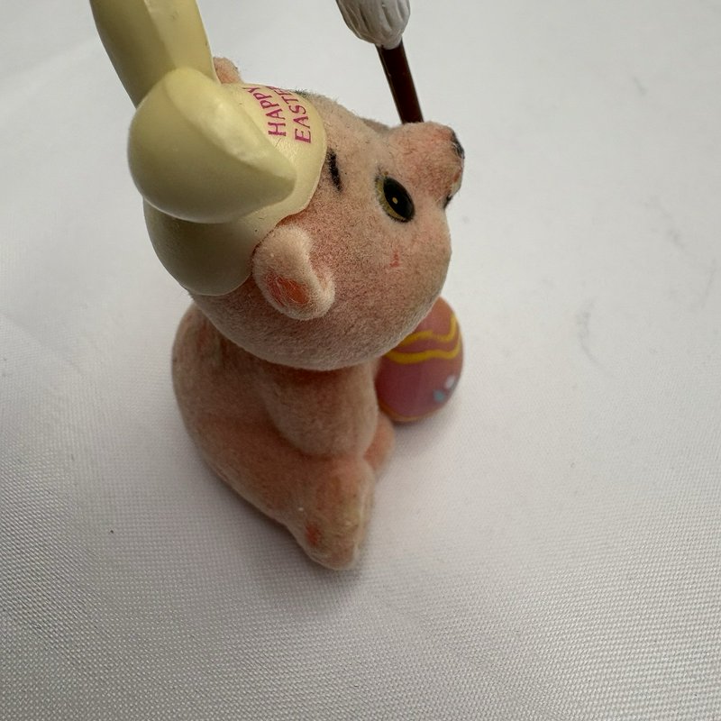 Vintage Russ Flocked Bear Lot Easter Valentine Leprechaun Chick Figures