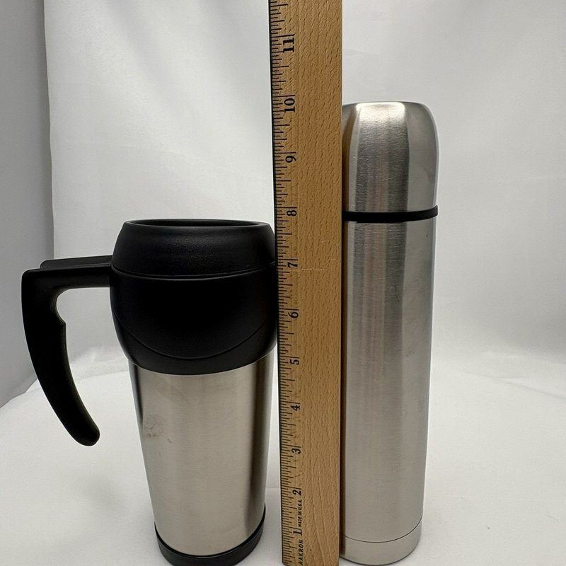 Thermocafe Stainless Steel Thermos Travel Mug & Bottle Combo Set