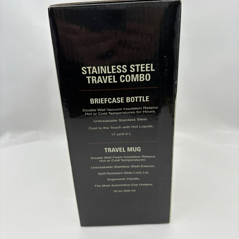 Thermocafe Stainless Steel Thermos Travel Mug & Bottle Combo Set