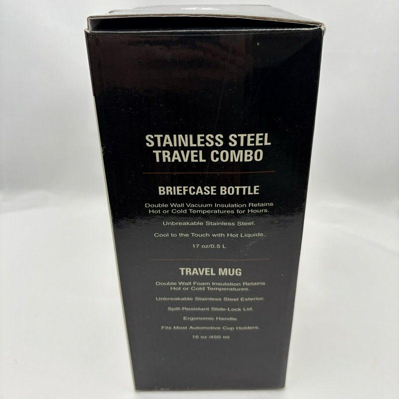 Thermocafe Stainless Steel Thermos Travel Mug & Bottle Combo Set