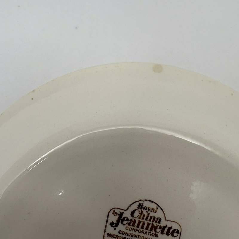 Vintage Royal China Jeannette Cheesecake Recipe Pie Plate 11” USA