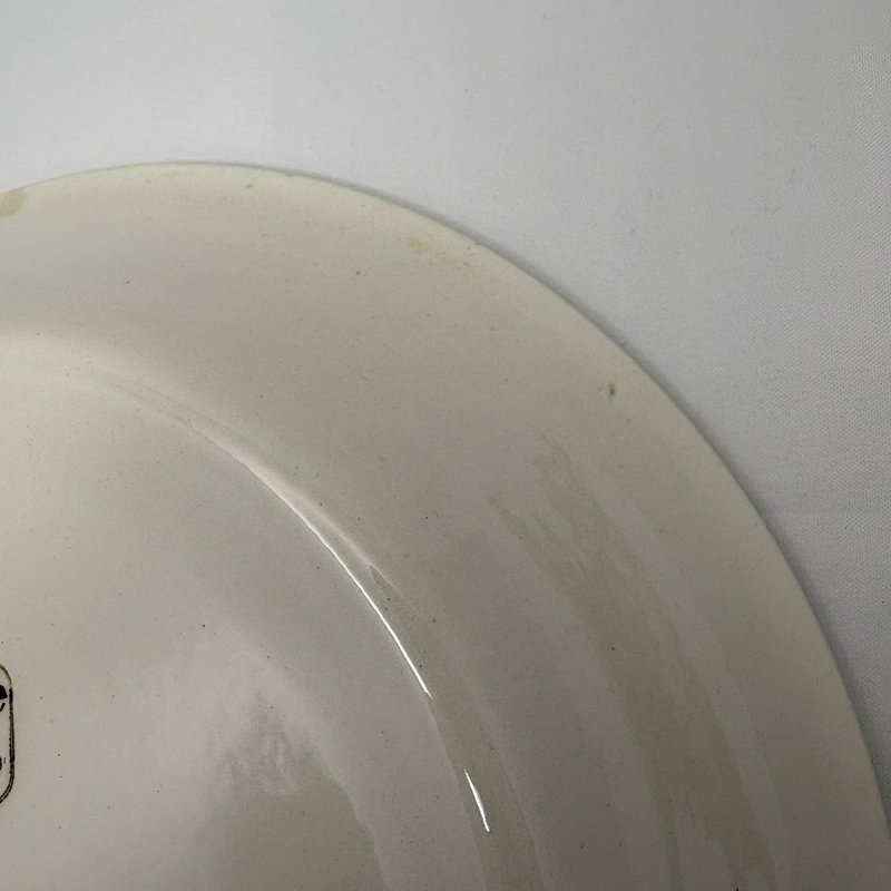 Vintage Royal China Jeannette Cheesecake Recipe Pie Plate 11” USA