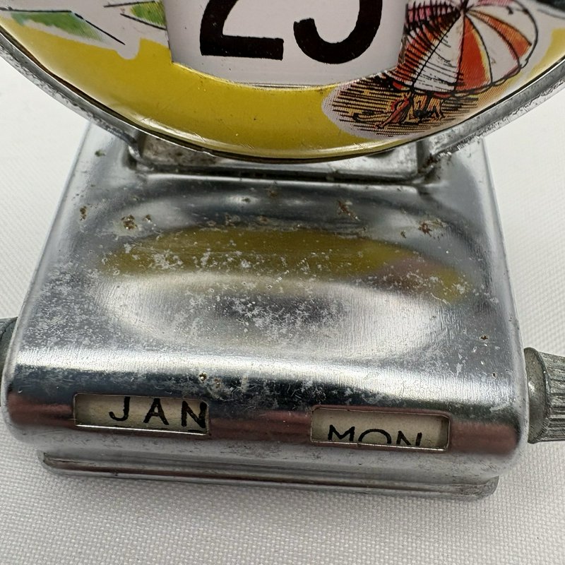 Vintage Puerto Rico Perpetual Desk Calendar Made In Japan