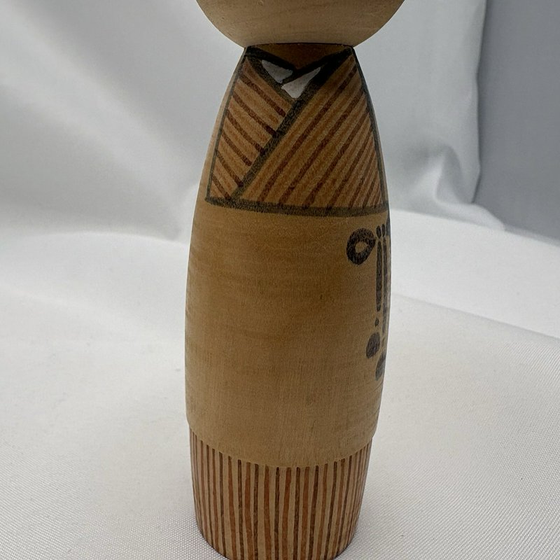 Vintage Japanese Kokeshi Elderly Couple Grandma Grandpa Doll Pair Marked