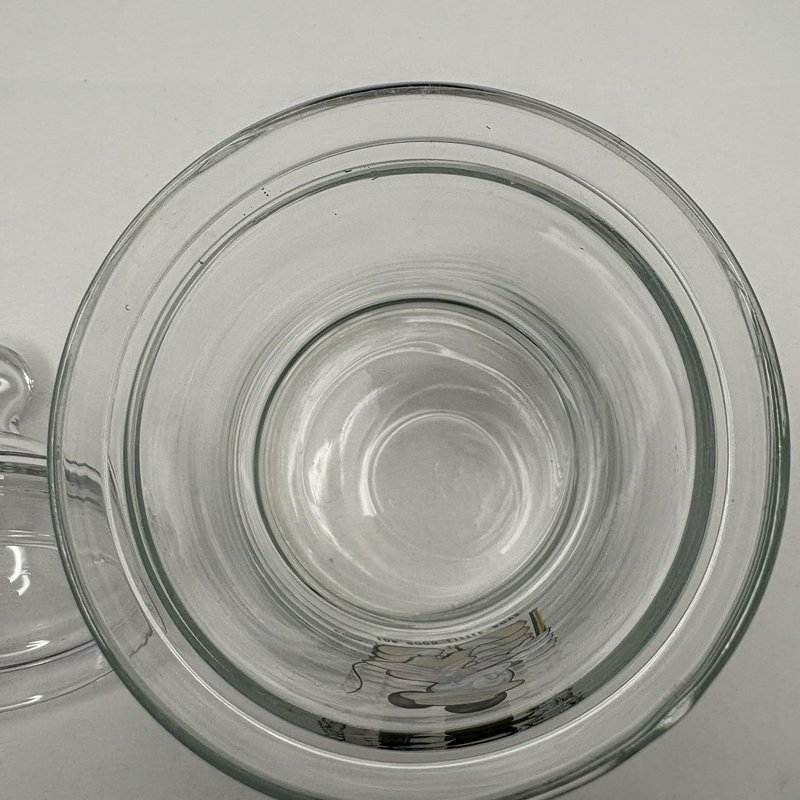 Vintage Mickey Mouse Glass Candy Jar Apothecary Disney "For Good Little Boys"