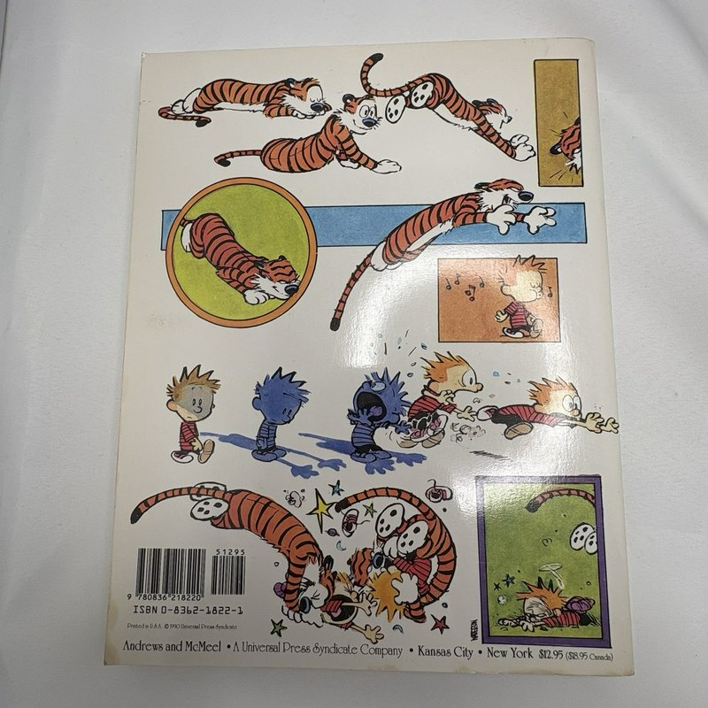Vintage Calvin & Hobbes Book Lot Bill Watterson 4 Paperback Books