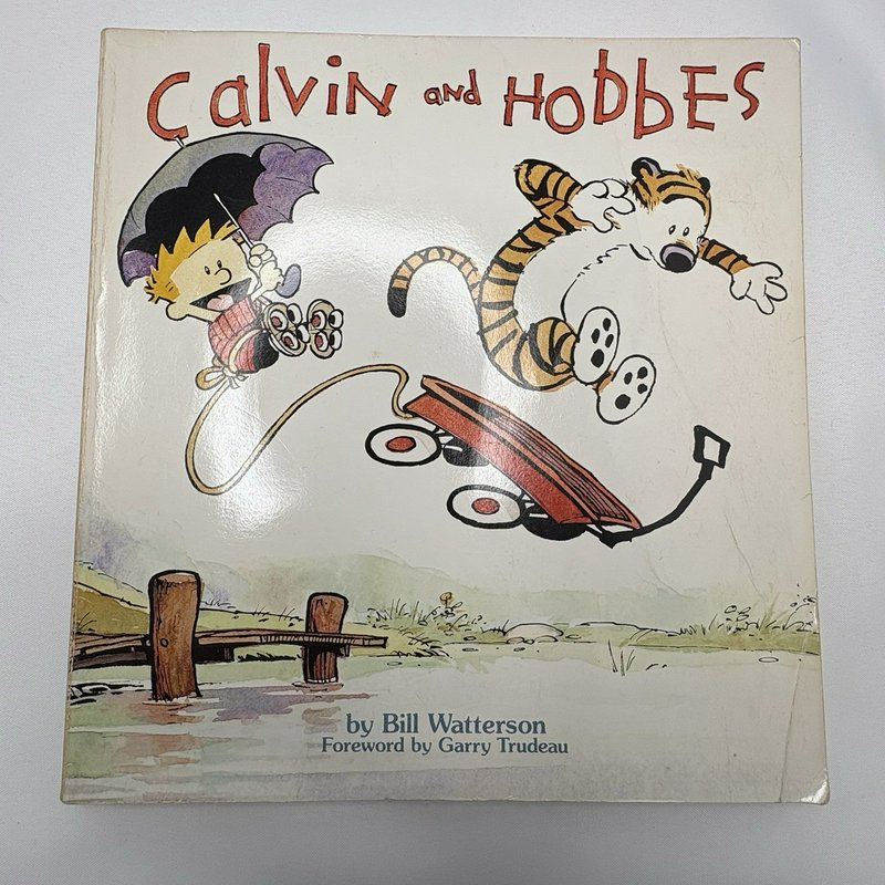 Vintage Calvin & Hobbes Book Lot Bill Watterson 4 Paperback Books