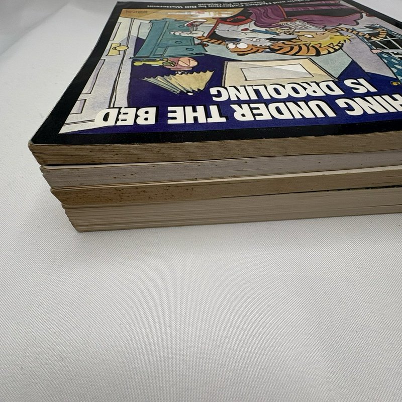 Vintage Calvin & Hobbes Book Lot Bill Watterson 4 Paperback Books