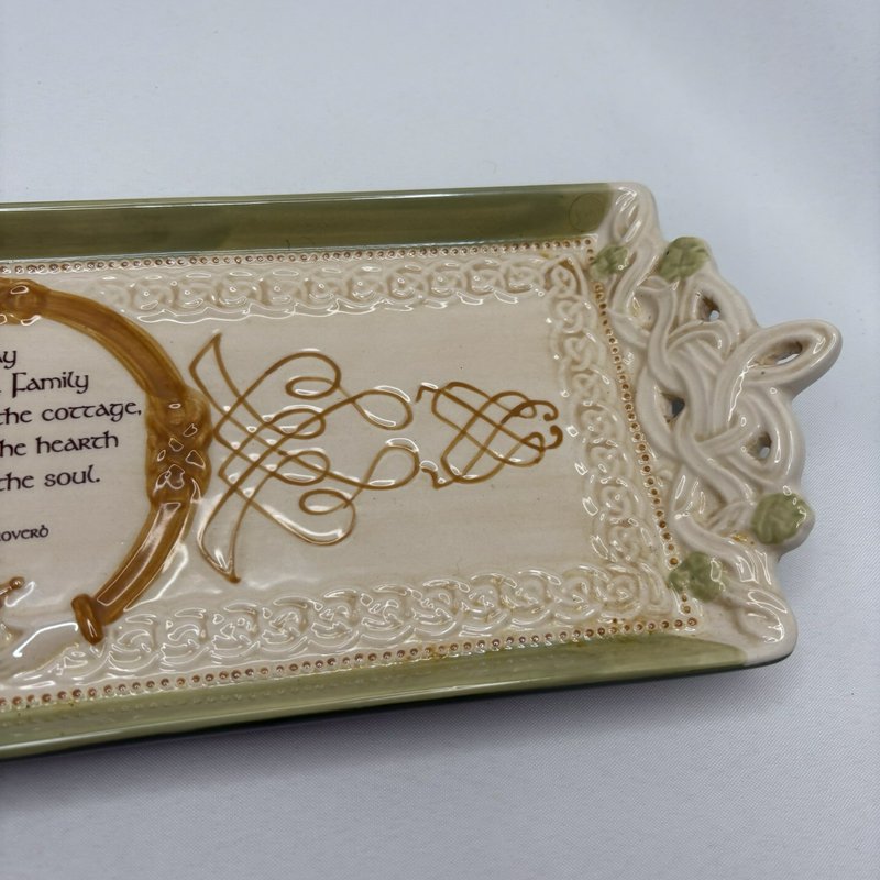 Grasslands Road "Irish Proverb" Celtic Knot Design Cheese Tray/Serving Platter