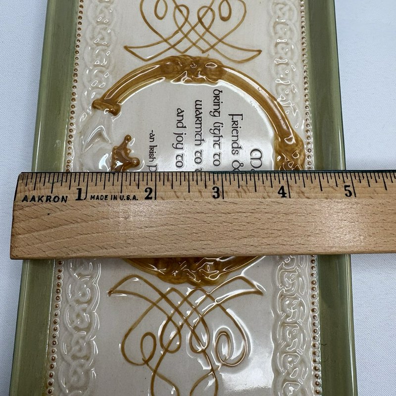 Grasslands Road "Irish Proverb" Celtic Knot Design Cheese Tray/Serving Platter