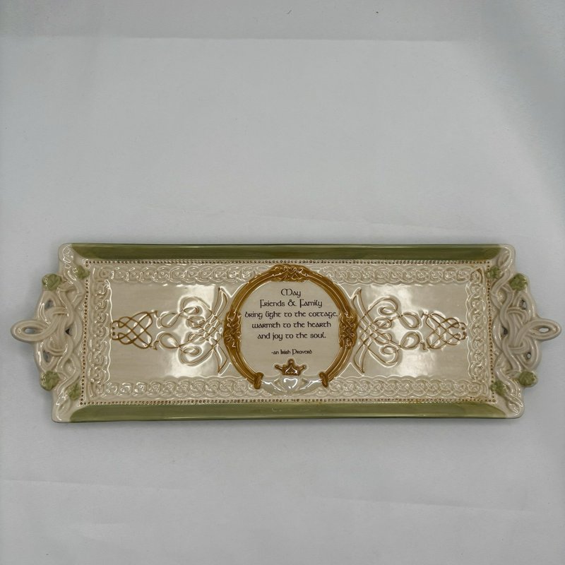 Grasslands Road "Irish Proverb" Celtic Knot Design Cheese Tray/Serving Platter