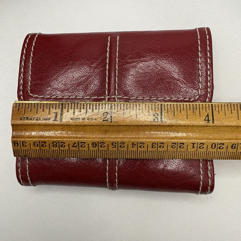 Liz Claiborne Red Faux Leather Crossbody Bag and Wallet Set