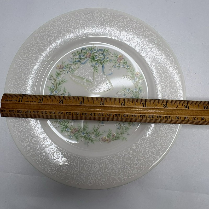 Noritake Keep Forever Bridal Plate Lily of the Valley Wedding Bells Japan