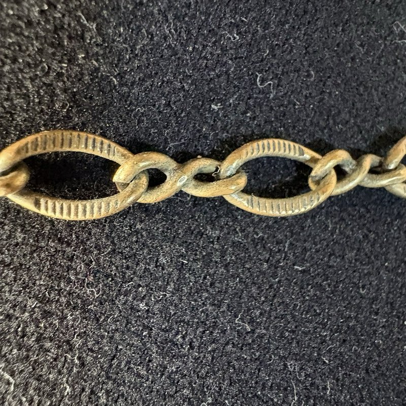 Vintage Guess 90s Y2K Choker Necklace Bronze Pearl Grunge Boho