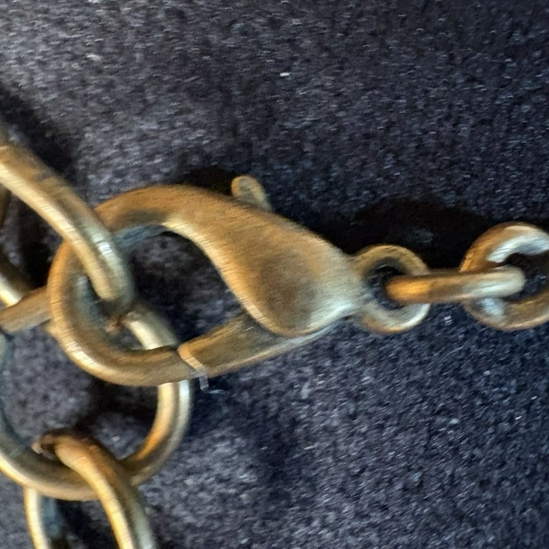 Vintage Guess 90s Y2K Choker Necklace Bronze Pearl Grunge Boho