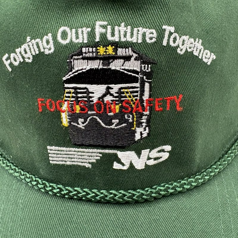 Vintage Green Norfolk Southern NS Safety Award Railroad Hat Harriman 1989-2001