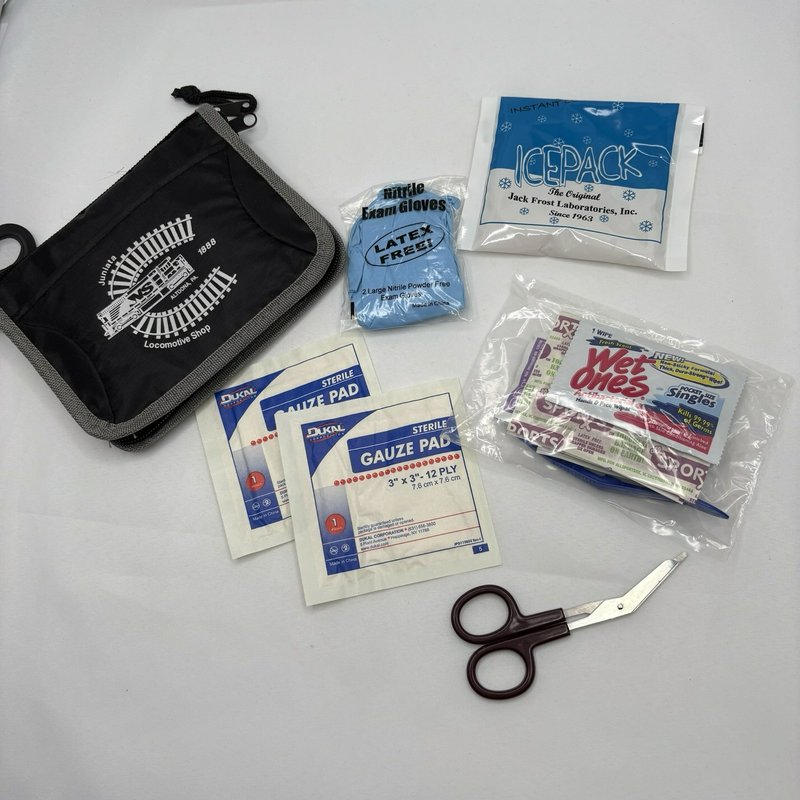 Norfolk Southern Juniata Locomotive Shop Altoona PA First Aid Kit Railroad Pouch
