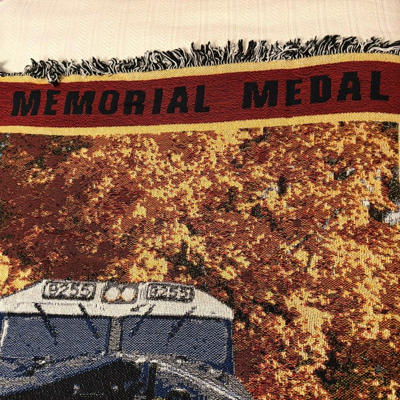 Norfolk Southern E.H. Harriman Memorial Throw Blanket 15 Years Gold 1989-2003
