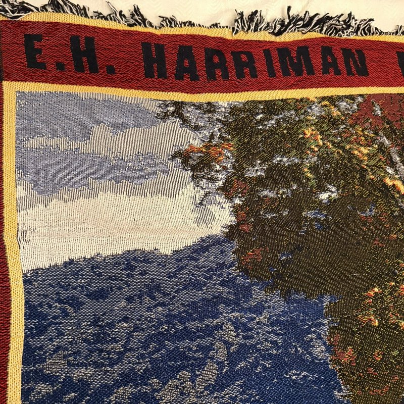 Norfolk Southern E.H. Harriman Memorial Throw Blanket 15 Years Gold 1989-2003