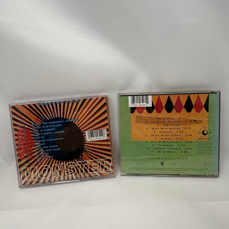 R.E.M. CD Lot Monster Sealed & Out Of Time Tested Alt Rock Warner Bros