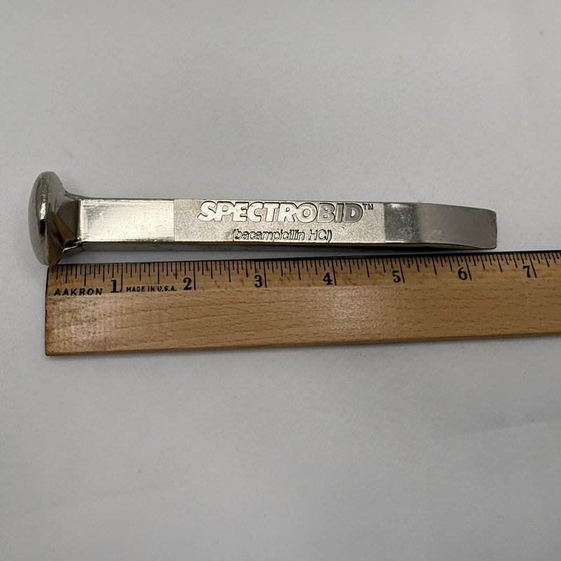 Vintage Spectrobid Bacampicillin HCl Roerig Pfizer Railroad Spike Promo