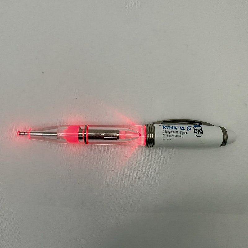 RYNA-12 S Light Up Advertising Pen Red LED Tested Working Drug Rep Promo