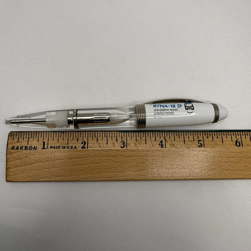 RYNA-12 S Light Up Advertising Pen Red LED Tested Working Drug Rep Promo