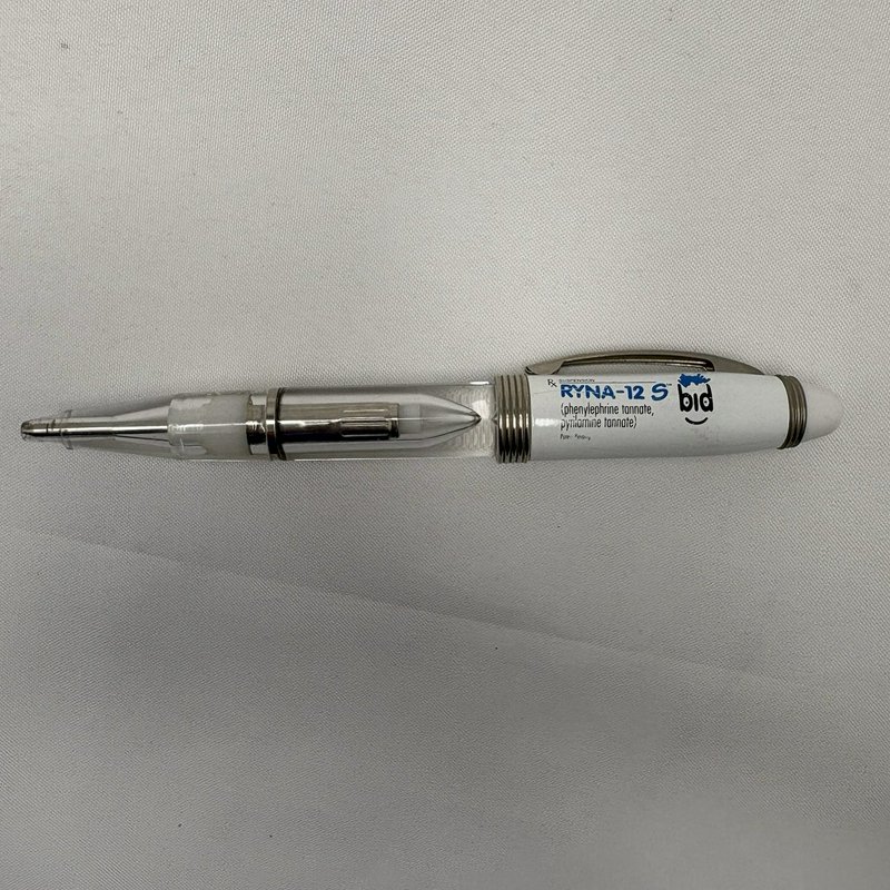 RYNA-12 S Light Up Advertising Pen Red LED Tested Working Drug Rep Promo