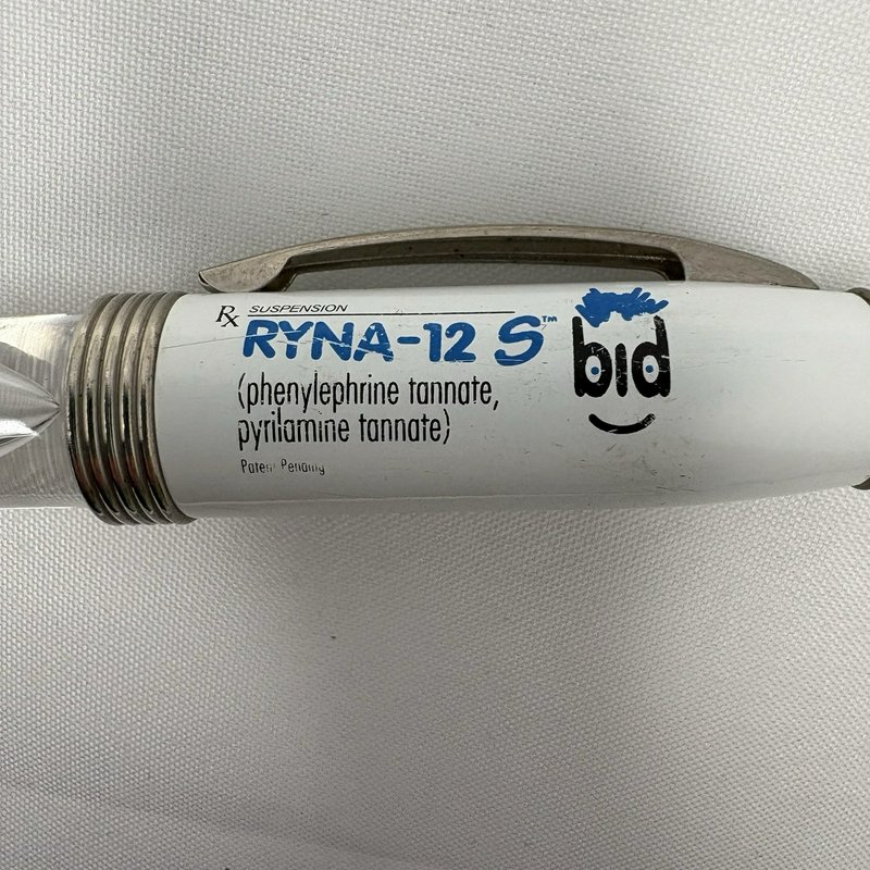 RYNA-12 S Light Up Advertising Pen Red LED Tested Working Drug Rep Promo