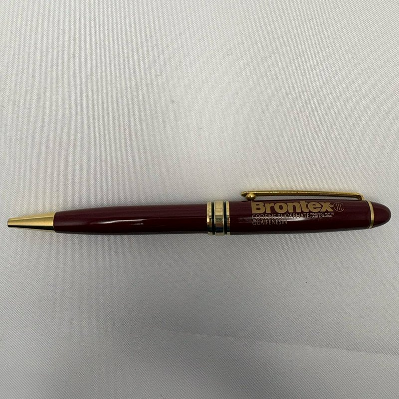 Vintage Brontex Drug Rep Pen Tested Working Codeine Phosphate Guaifenesin
