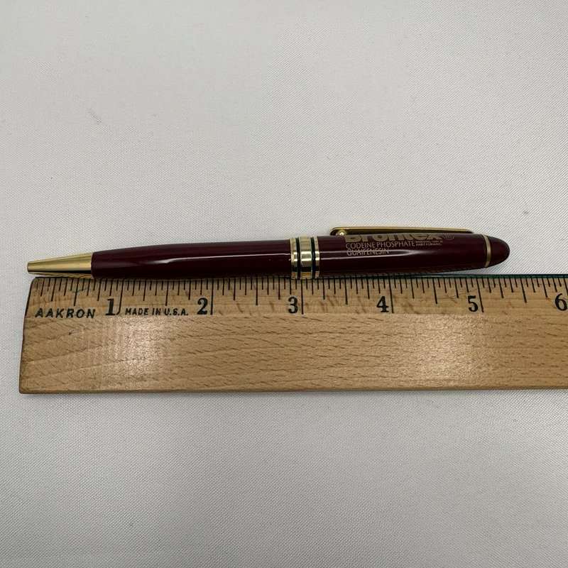 Vintage Brontex Drug Rep Pen Tested Working Codeine Phosphate Guaifenesin