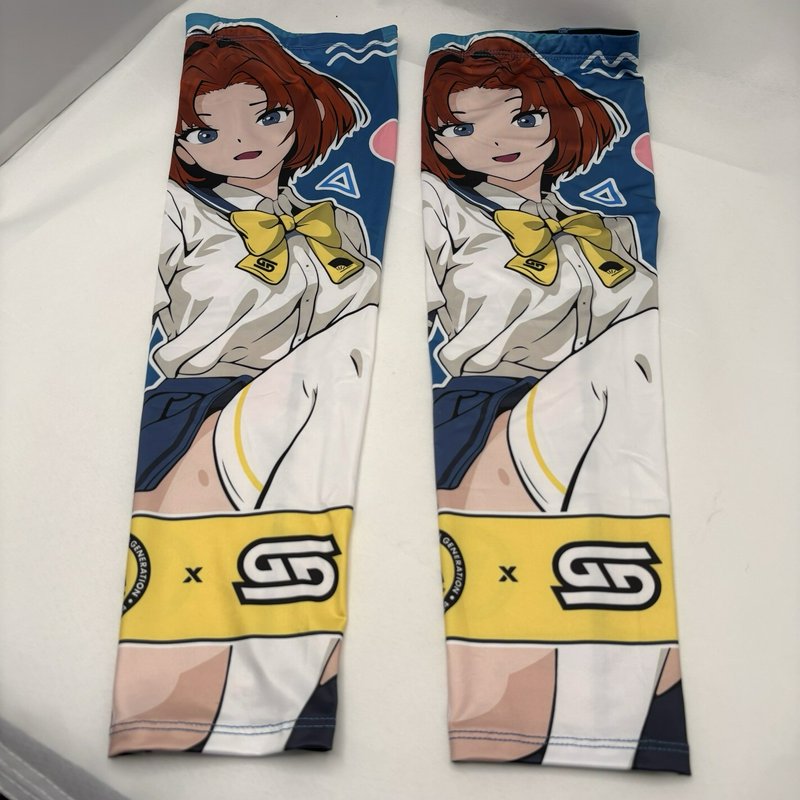 Waifu Cups Otakon 2024 Gaming Arm Sleeves 2XL Anime Compression Pair