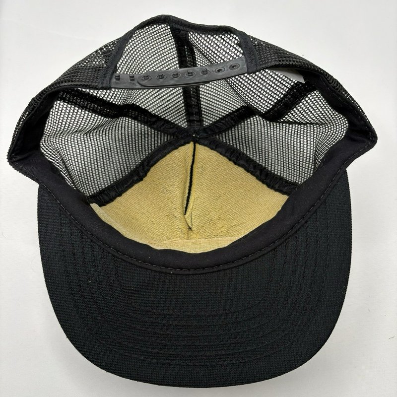 Vintage Black & White Conrail Mesh Snapback Hat Made In USA
