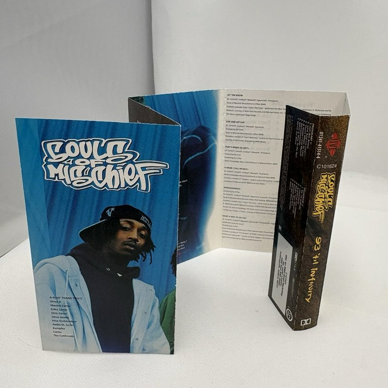 Souls Of Mischief 93 ’til Infinity Cassette Tape 1993 Jive Hip Hop Tested Plays