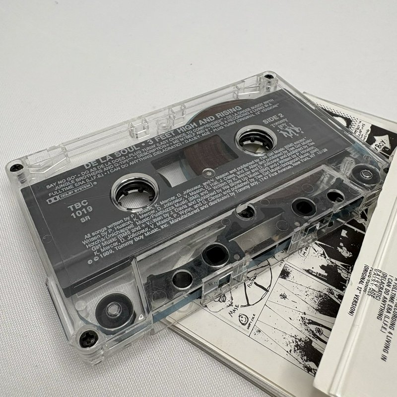 De La Soul 3 Feet High And Rising Cassette Tape 1989 Tommy Boy Tested Plays