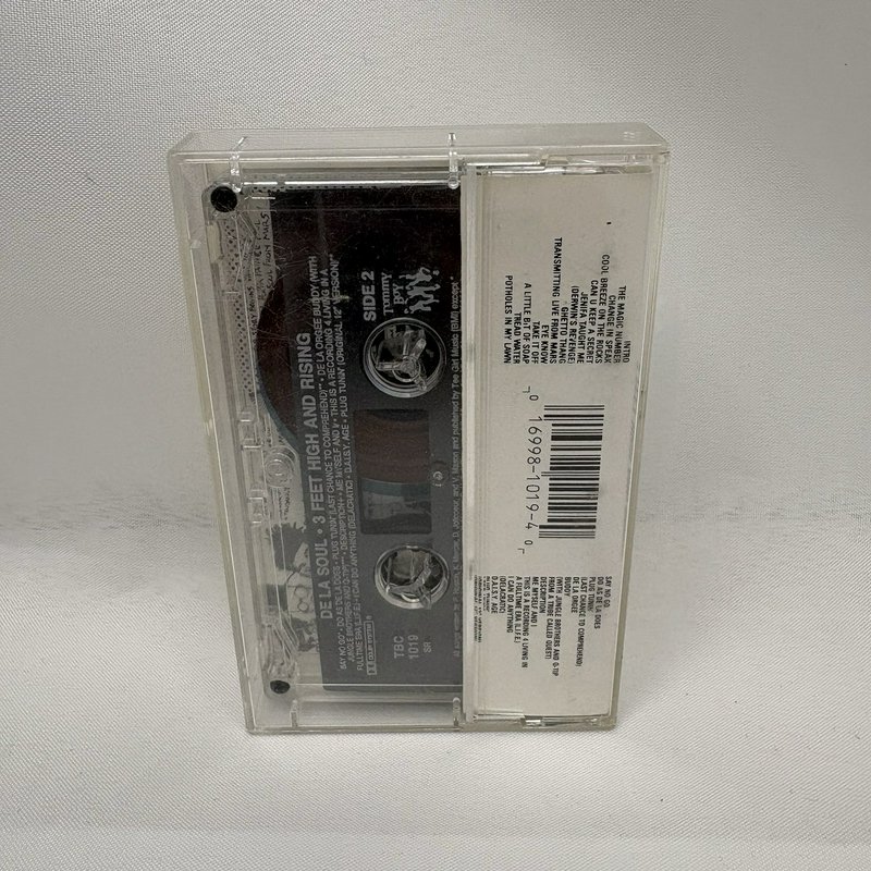 De La Soul 3 Feet High And Rising Cassette Tape 1989 Tommy Boy Tested Plays