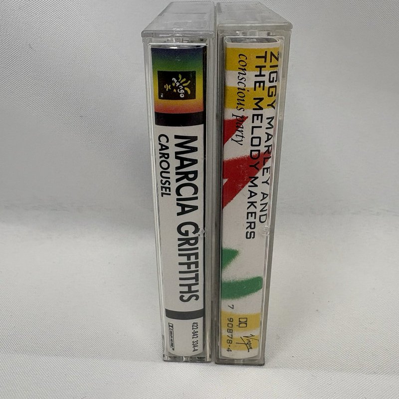 Marcia Griffiths Carousel & Ziggy Marley Conscious Party Cassette Tape Lot
