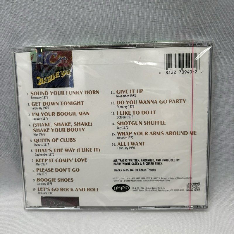 Sealed The Best Of KC & The Sunshine Band CD Rhino 1989 w/ Hype Sticker