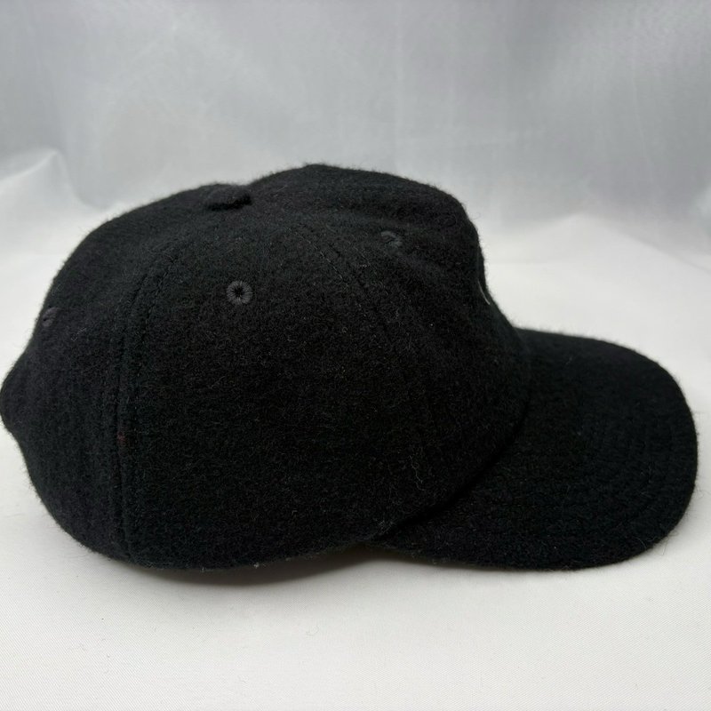 Vintage 90s Calvin Klein Jeans CK Black Wool Blend Strapback Hat Made In USA