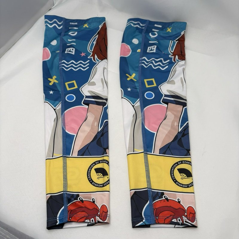 Waifu Cups Otakon 2024 Gaming Arm Sleeves 2XL Anime Compression Pair