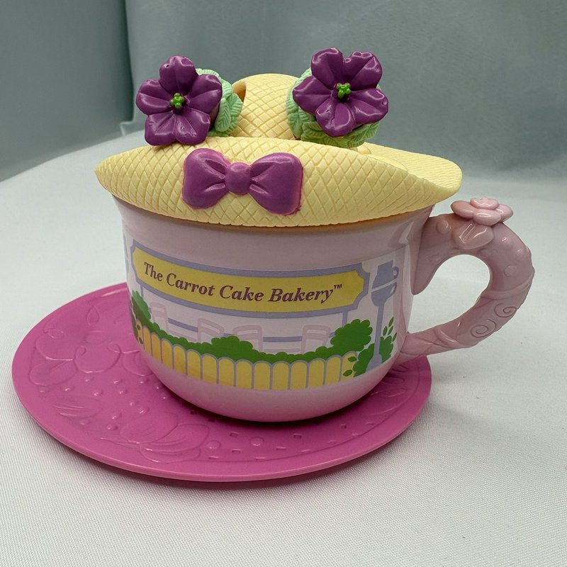 Vintage Tea Bunnies Azalea Carrot Cake Bakery Bunny Teacup Playset Extras