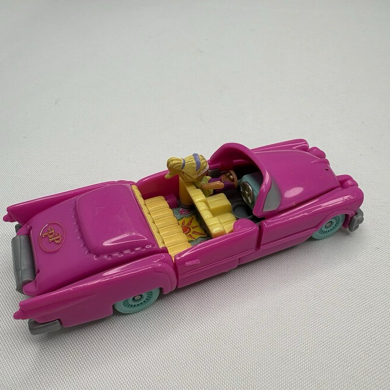 1995 Polly Pocket 2176DV Bluebird Pink Convertible Car Compact COMPLETE