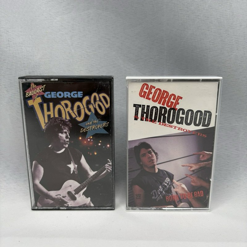 Tested George Thorogood Destroyers Cassette Lot Born To Be Bad / The Baddest of